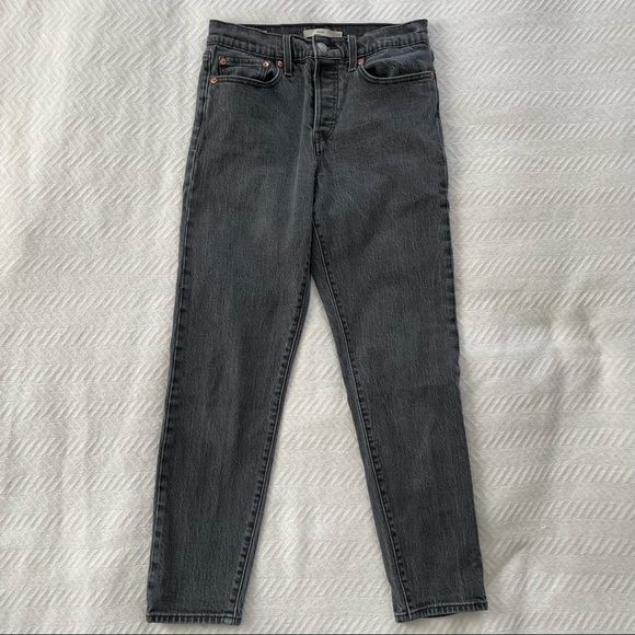 Levi’s Wedgie Fit Washed Black Size 27 - Picture 2 of 6